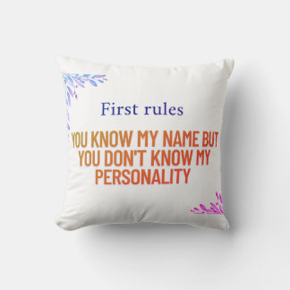 Almofada Sabe o meu nome, mas não conhece a minha personali