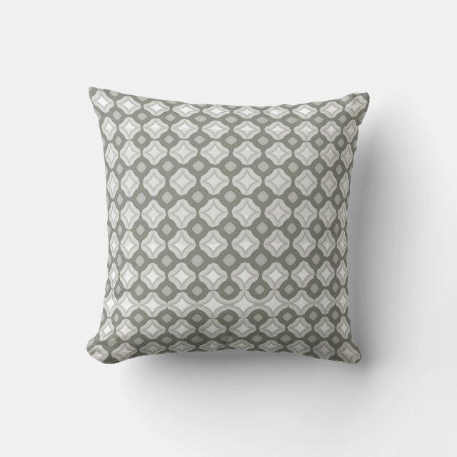 Almofada Sabre Gray Throw Pillow (Frente)
