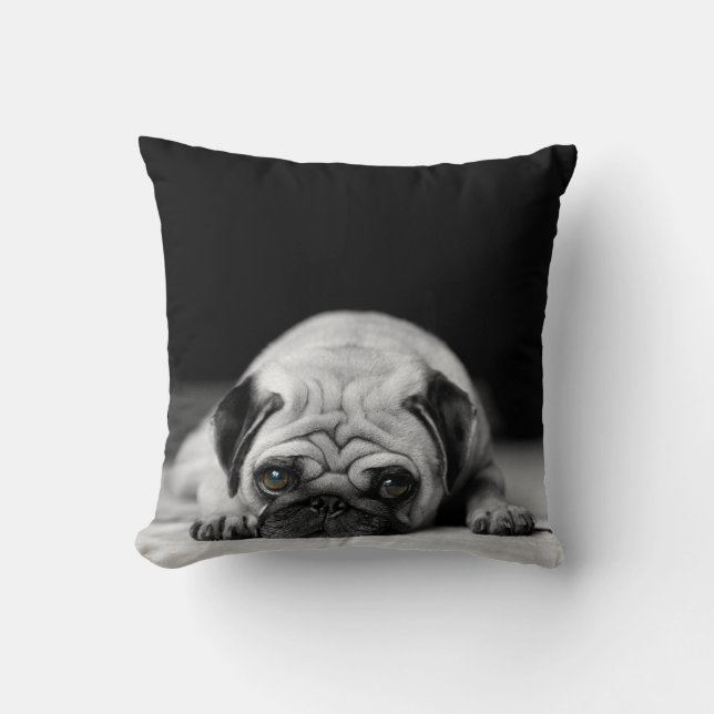Almofada Sad Pug (Frente)