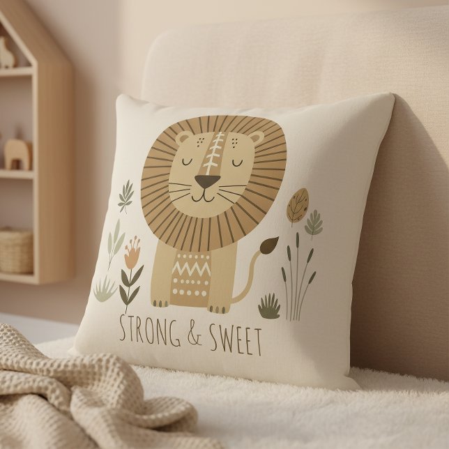 Almofada Safari Portrait Lion Ivory ID1264 (Criador carregado)