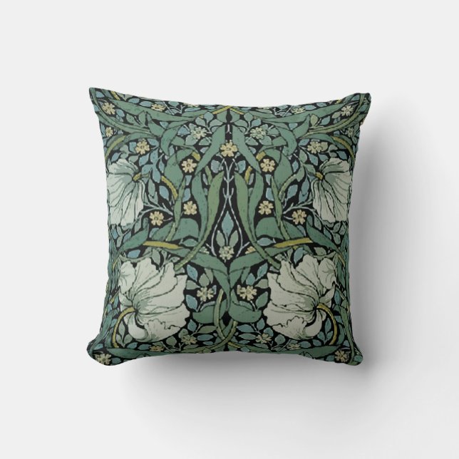 Almofada Sage Floral William Morris Travesseiro decorativo (Frente)