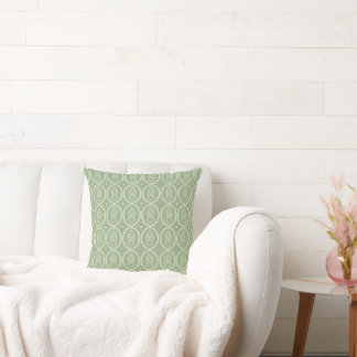 Almofada Sage Green & Ecru Deco - Cushion Padrão