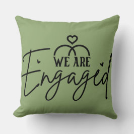 Almofada  Sage Green  Engagement Announcement Decorative