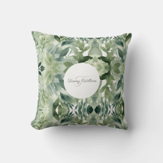 Almofada Sage Green Floral Elegante