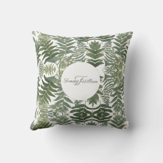 Almofada Sage Green Floral Elegante