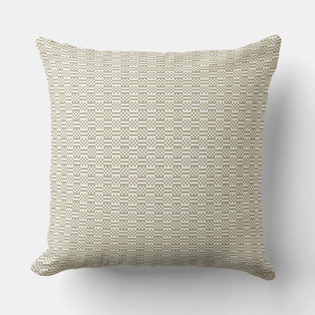 Almofada Sage Green Geometric Minimalist Throw Pillow (Frente)