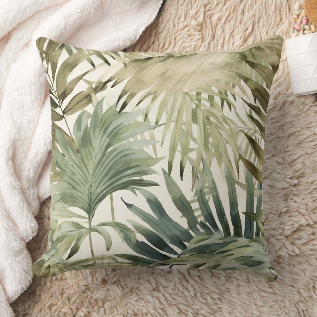 Almofada Sage Green Jungle Palm Folaf (Cobertor)