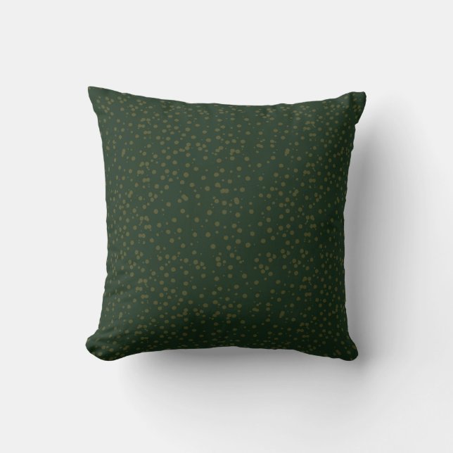 Almofada Sage Green Polka Dots Modern Pattern (Frente)