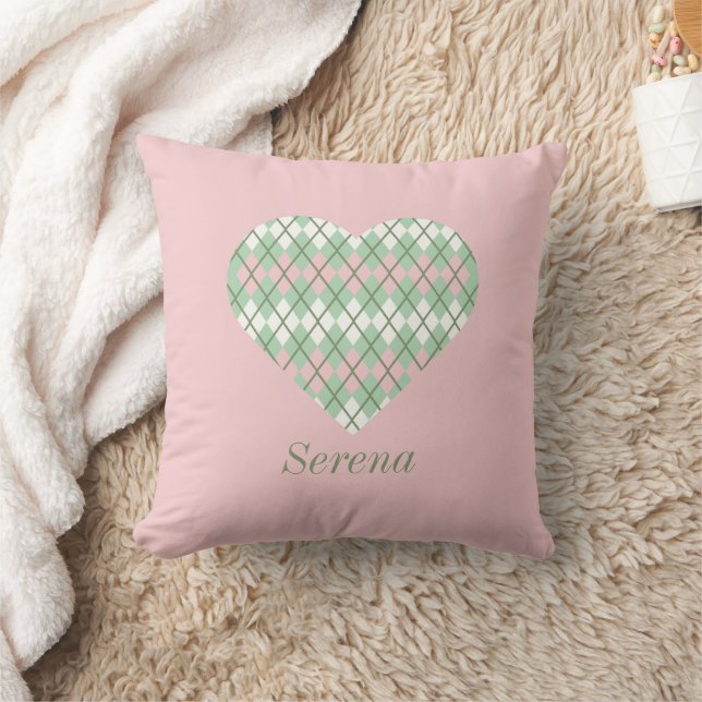 Almofada Sage Hearts Pink e White Big Heart (Cobertor)