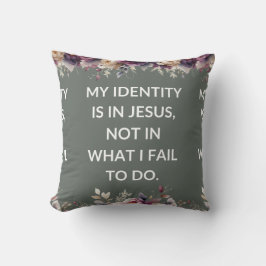 Almofada Sage pillow with a simple religious quote