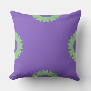 Almofada Sage verde-roxo Geo