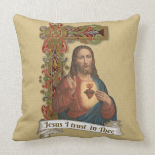 Almofada Sagrado Coração de Jesus Católico Religioso