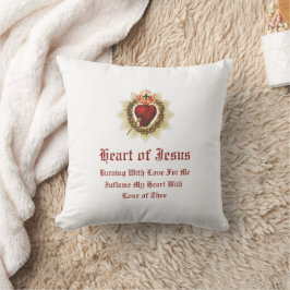 Almofada Sagrado Coração de Jesus Travesseiro decorativo