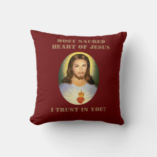 Almofada Sagrado Coração de Jesus Travesseiro decorativo