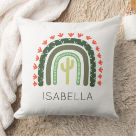Almofada Saguaro Cactus NAME Orange Green Modern Art