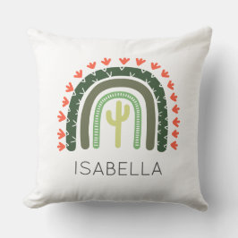 Almofada Saguaro Cactus NAME Orange Green Modern Art