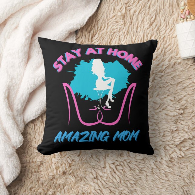 Almofada Sahm Fica Em Casa Mãe Mulher Rosa Calçados Chic (Cobertor)