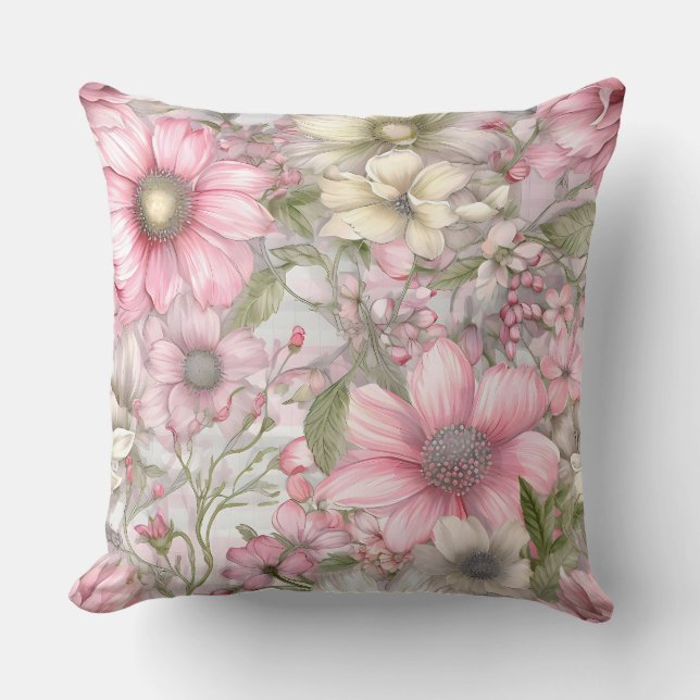 Almofada Sakura Blush Serenade Botânica (Frente)