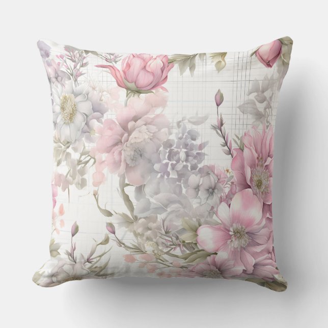 Almofada Sakura Blush Serenade Botânica (Frente)