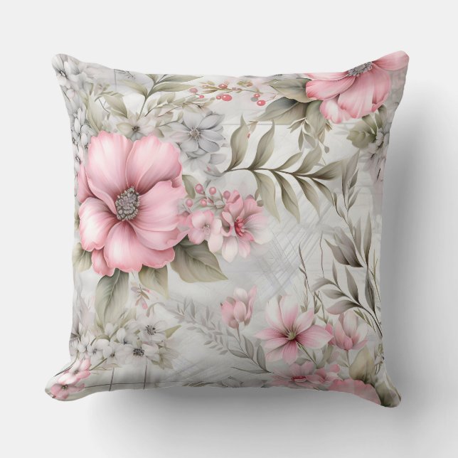 Almofada Sakura Blush Serenade Botânica (Frente)