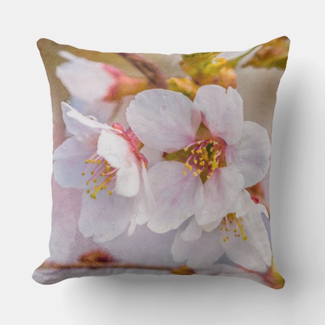 Almofada Sakura - Flor de Cerejeira Japonesa (Frente)