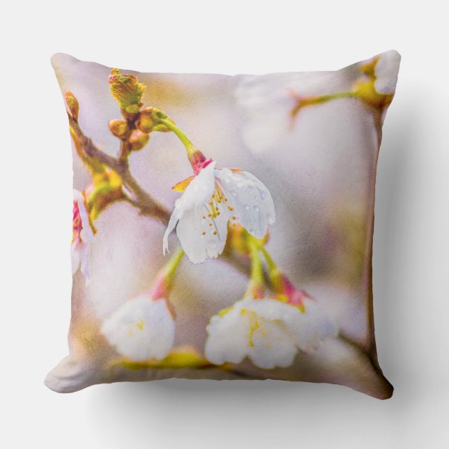 Almofada Sakura - Flor de Cerejeira Japonesa (Frente)