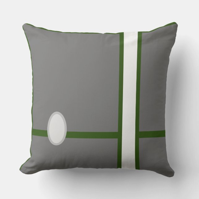 Almofada Sala de BebêsCUTE _ VERDE PROFUNDA,CINZA,RMDESIGNF (Frente)