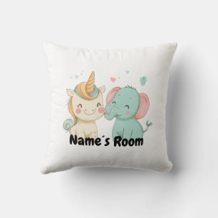 Almofada Sala de Crianças de Elefante Whimsical e Amigos Un