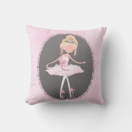 Almofada Sala de estar de meninas bailarinas da Pink & Grey