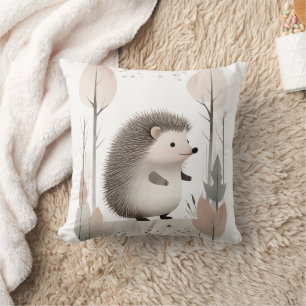 Almofada Sala Minimalista de Crianças de Boho Hedgehog Wood