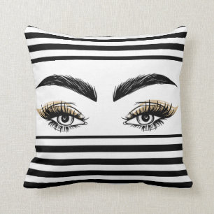 Almofada Salão de Beleza Pretty Eyes Maquiagem Cílios