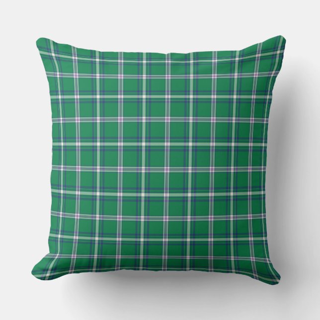 Almofada Salem Green and White Plaid (Frente)