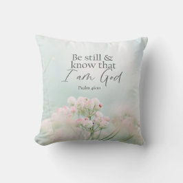Almofada Salm 46:10 Esteja quieto e saiba que sou Deus Bíbl