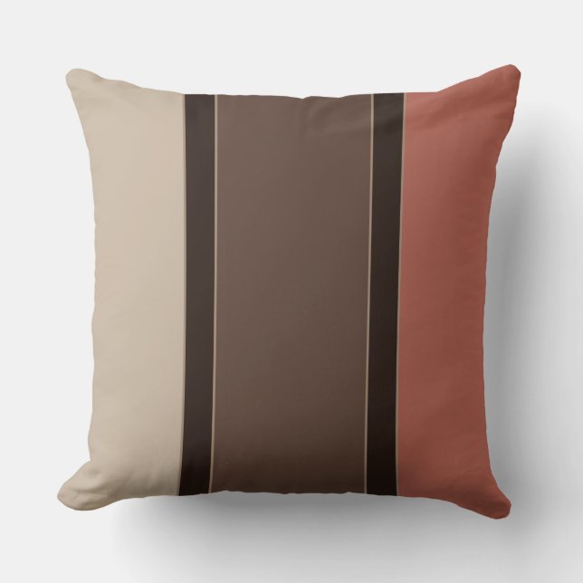 Almofada Salmão e café (Frente)