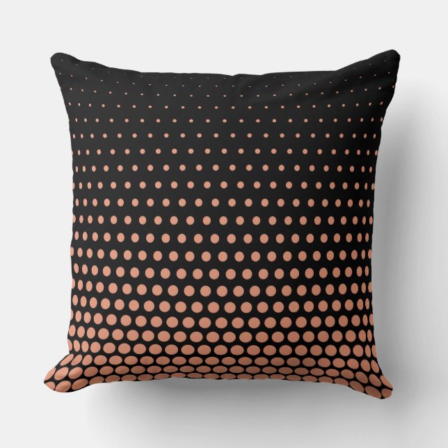 Almofada Salmão Techno Dots Modern Black (Frente)