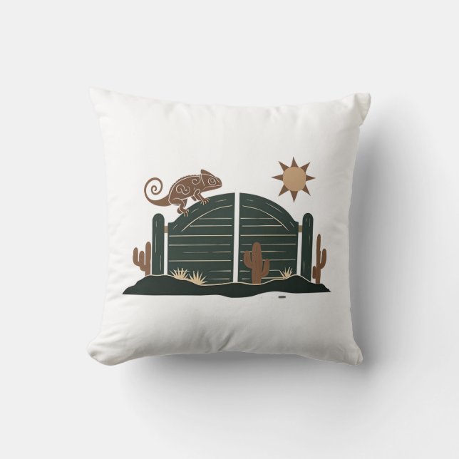 Almofada Saloon Doors Chameleon (Frente)