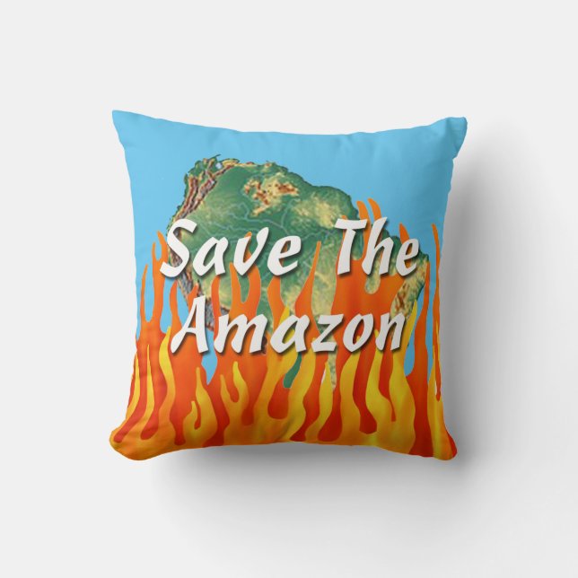 Almofada Salvar A Amazônia (Frente)