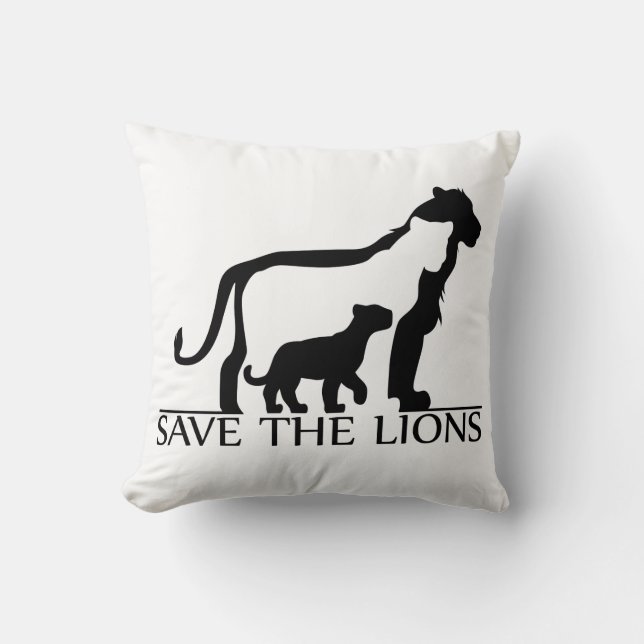Almofada Salve os Leões (Frente)