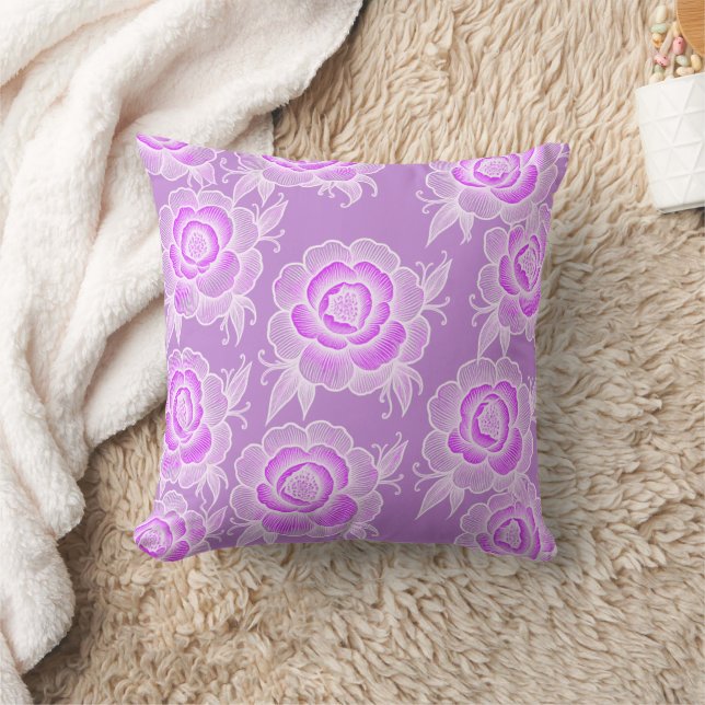 Almofada Sami 💜 Purple Baroque Floral (Cobertor)