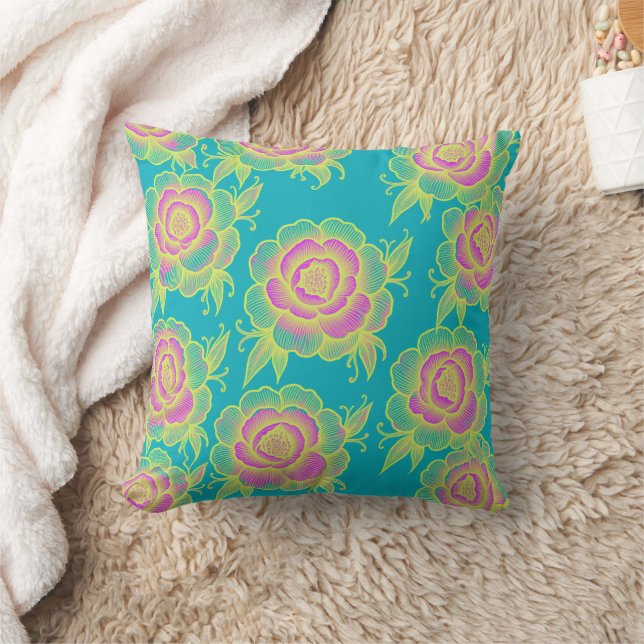 Almofada Sami 💜 Purple Baroque Floral (Cobertor)