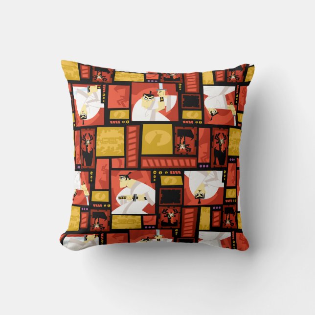 Almofada Samurai Jack & Aku Character Art Panel Pattern (Frente)