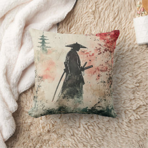Almofada Samurai Silencioso Floresta Carmesim (1)
