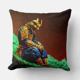 Almofada Samurai Warrior em Ouro Armor - Epic Japonês