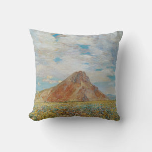 Almofada Sand Springs Butte por Childe Hassam, Arte Antigo