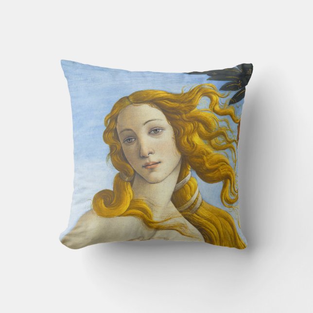 Almofada Sandro Botticelli - Nascimento do Fechamento de Vê (Frente)