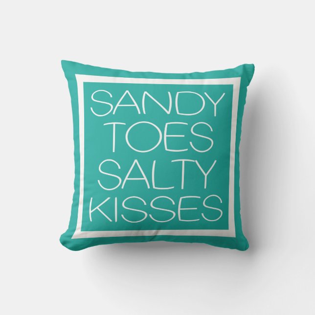 Almofada Sandy Toes Salty Kisses (Frente)