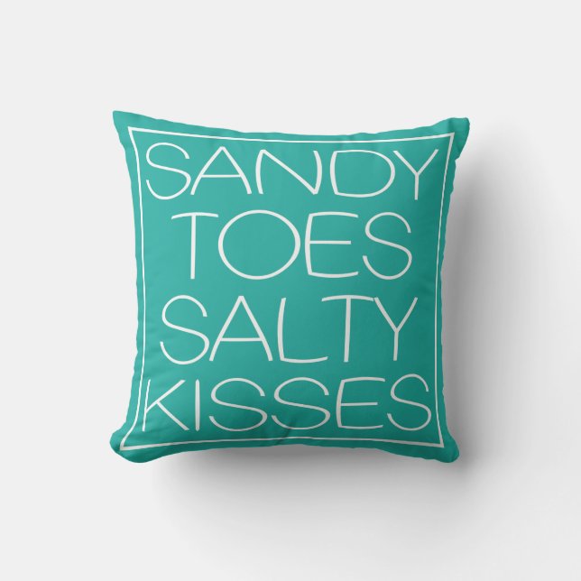 Almofada Sandy Toes Salty Kisses (Frente)