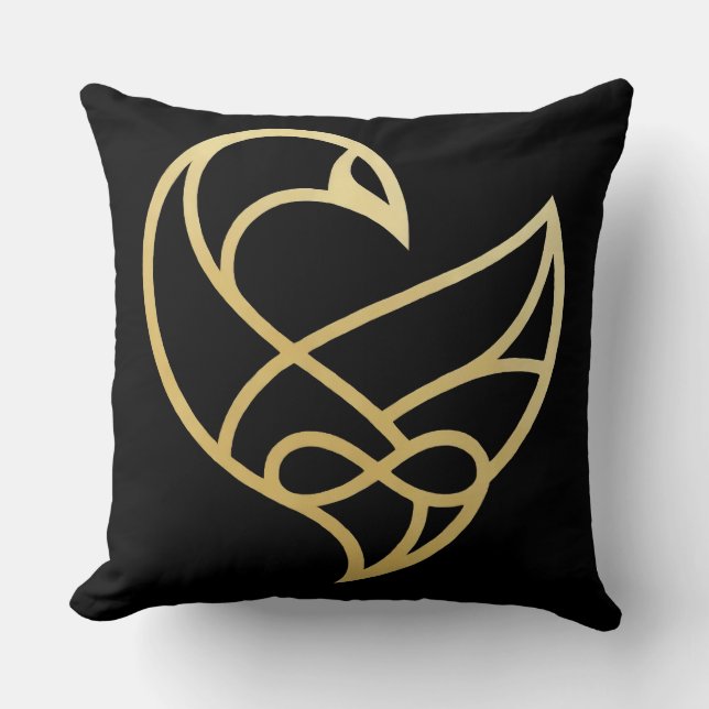 Almofada Sankofa Ascension Sankofa Bird Throw Pillow (Frente)