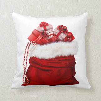 Almofada Santa Bag Full of Presents Red