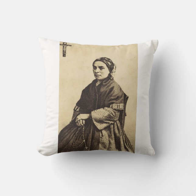 Almofada Santa Bernadette Soubirous Arte Refinada (Frente)